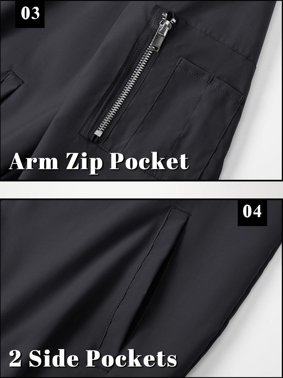 TACVASEN Bomber Jacket Men Varsity Jackets Black Bomber Jackets Men Windproof Jackets Mens Casual Jackets Mens Spring Jackets Harrington Jacket