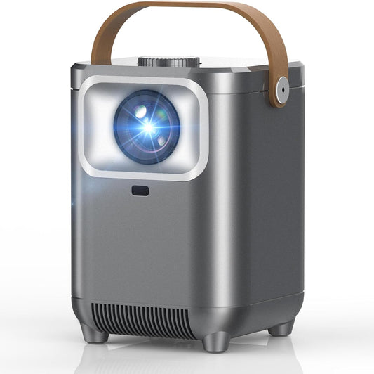 TMY 1080P Electric Focus & Auto Keystone Portable Projector with WiFi and Bluetooth, Projector with Zoom, Movie