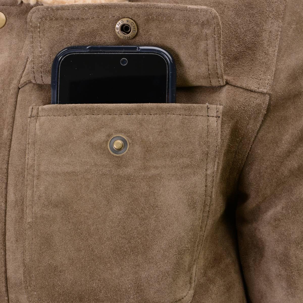 Milwaukee Leather Vintage Men's Classic Suede Leather Fashion Coat Jacket | SFM - Large