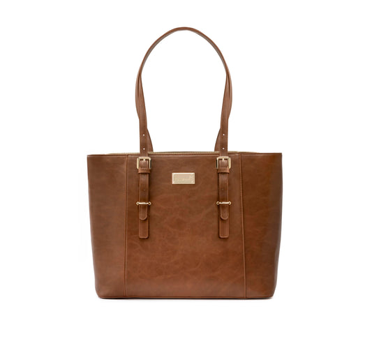 LDS Temple Bag for Women – Premium Travel Tote to Carry Your Temple Attire – Stylish Clothing Organizer With Pockets for Shoes, Garments, and Worship Essentials (Brown)