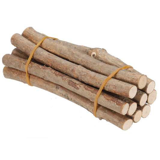 PATIKIL 10 Pcs 20cm Wood Log Sticks, Natural Wood Craft Sticks, Dried Wood Sticks Wooden Branches for DIY Crafts Accessory Decor Photo Props, Wood Color