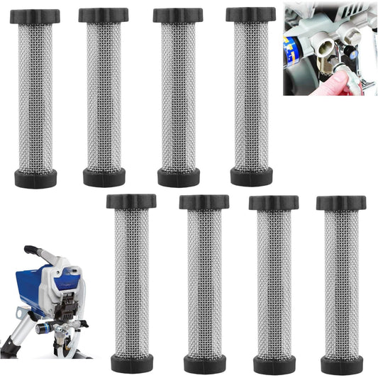 288747 Paint Sprayer Filter 8-Pack - OEM Replacement Filters Compatible with Graco Magnum ProX7/X9/X17/X19/X21 & XR5/XR7/XR9 Airless Sprayers | InstaClean 40 Mesh Strainer Part
