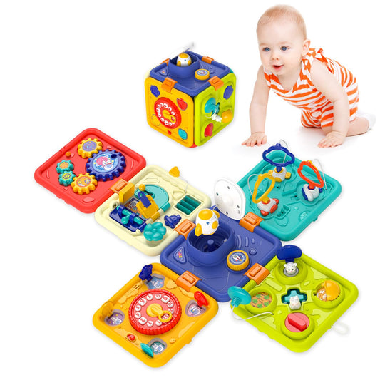 WIIBAAHO Toys for 1 2 Year Old Boy Montessori Busy Board Educational Learning Toddler Toys One Year Old Boy and Girl Gifts