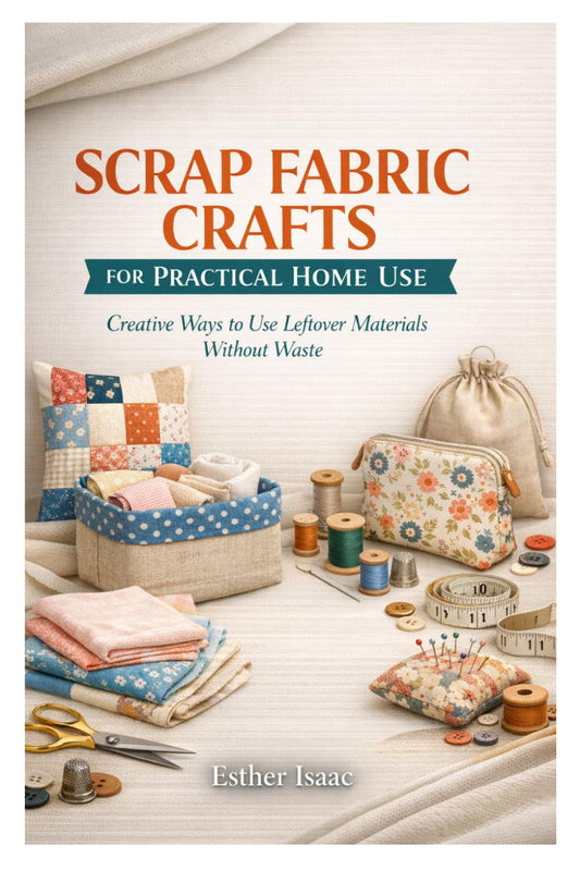 SCRAP FABRIC CRAFTS FOR PRACTICAL HOME USE: Creative Ways to Use Leftover Materials Without Waste