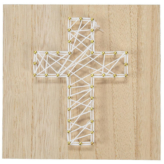 String Art Craft Kit Faith - Crafts for Kids and Fun Home Activities (Cross)