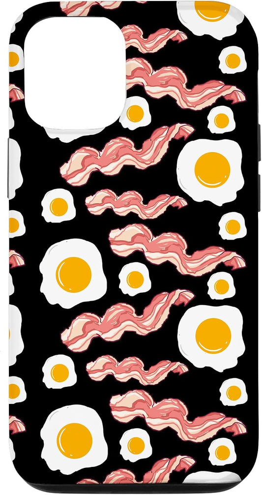 Bacon And Eggs Pattern 12/12 Bacon Lover Gift Case for iPhone Pro
