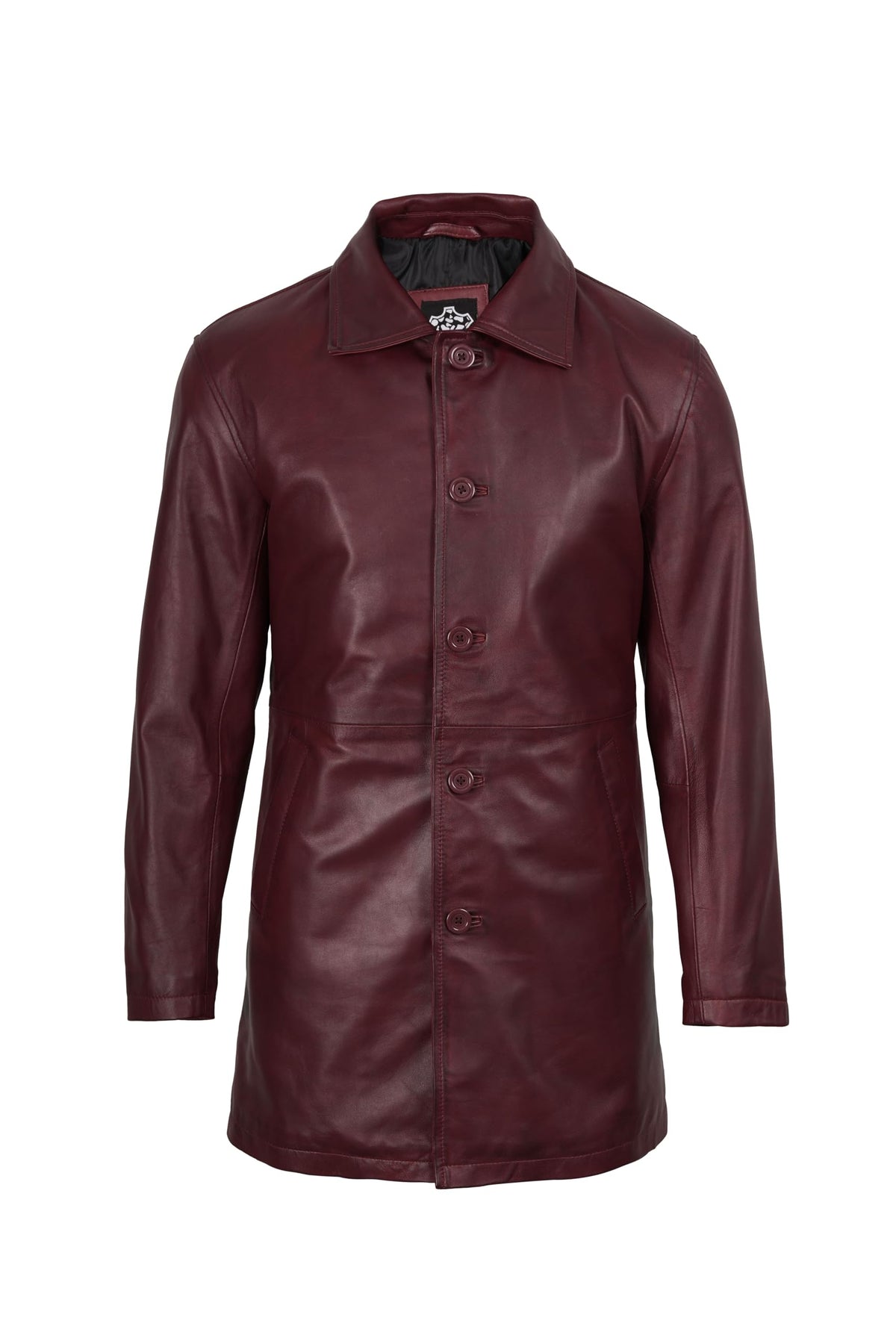 fjackets Genuine Leather Jacket Mens - Real Lambskin Leather Coat Men | [1507112] Suprnatural Maroon Wax, S