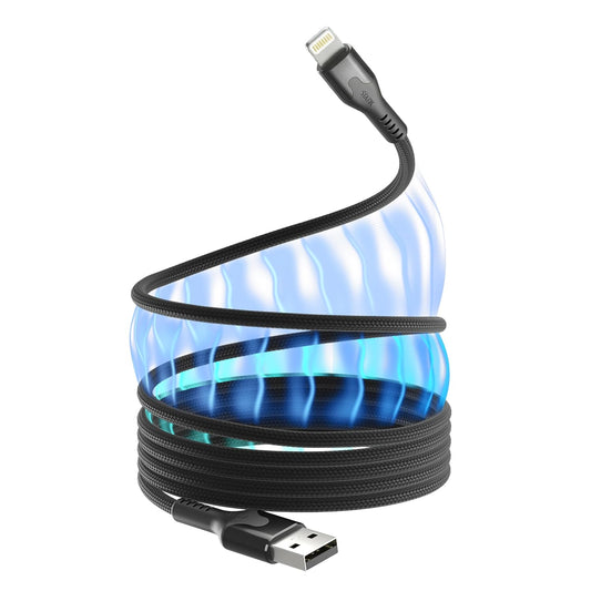 12W, 3FT Statik MagStack USB A to iPhone Cable MFi Certified, Clutter-Free Magnetic Charging Cable, Anti-Tangle Phone