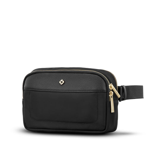 Samsonite Mobile Solution 2 Crossbody Sling Bag, Multi-Way Waist & Fanny Pack with RFID-Protected Front Pocket, Adjustable Strap, Interior Slip Pockets, Travel & Everyday Hands-Free Bag - Black