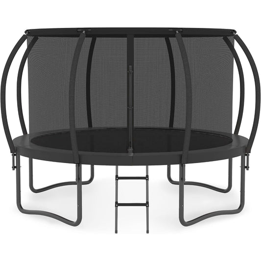 ALTLER Trampoline 12FT 14FT Enclosure Net Outdoor Jump for Kids and Adults Round ASTM Approved Heavy-Duty Bounce Mat with Enhanced Weight Capacity