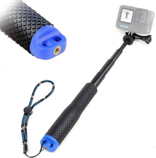 YALLSAME 7''-23'' 13 12 11 10 9 8 7 6/AKASO/DJI 6 5 4 3, Extendable Selfie Stick for GoPro, Waterproof Handle Grip
