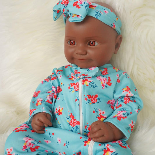 YaLuoQian Silicone Reborn Baby Dolls 1:1 Silicone Smile Doll Realistic Reborn Baby Dolls