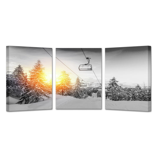 YeiLnm Snowboarding Posters for Bedroom Wall Decor Skiing Canvas Art Snow Boarding Picture