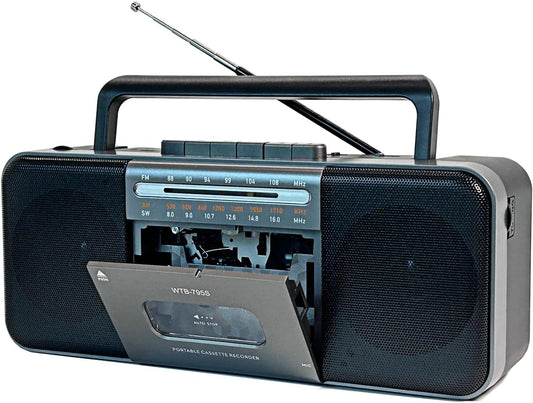 WIITHINK Cassette 10W Cassette/U MP3 Portable Tape Player Recorder,AM/FM/SW Radio with Bluetooth,USB/SD, Big