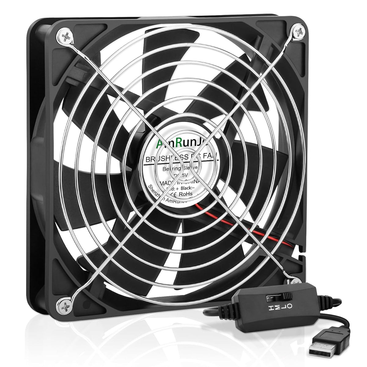 140mm 25mm 3 5v x USB Computer Fan with Speed Degree PC Cooling Fan for DVR Receiver PlayStation Xbox AV Cabinet