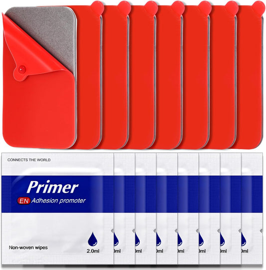 Yexiya 8 Pack 1.1x1.9 8 Double Sided Sticky Adhesive Pads Replacement Mounting Tape for Magnetic Phone Car Mount, Dash