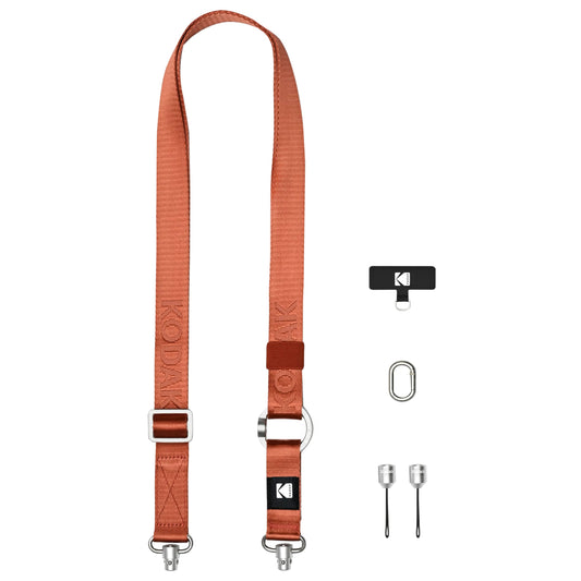 KODAK Multi-Purpose Camera Strap (Burgundy) - Quick-Detach System, Lightweight, Durable Metal Swivels, Multiple Usages, SLR Cameras, Compact Cameras, Smart Phones