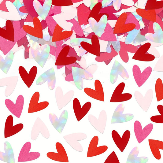 200Pcs Valentines Day Confetti Valentines Confetti Paper Hearts for Valentines Day Party Decorations Table Decorations Valentines