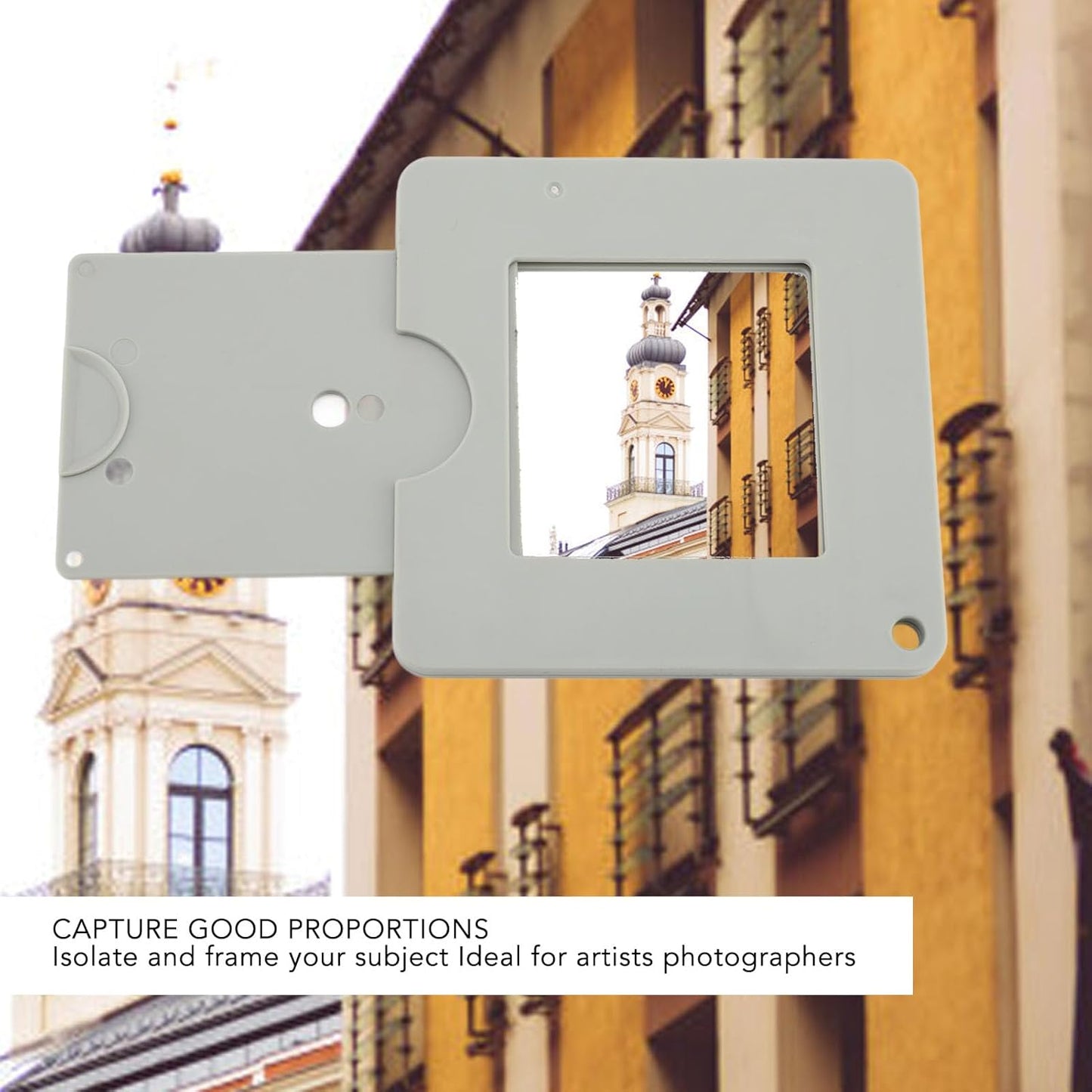 Luqeeg Plastic Painting View Finder, Gray Value Comparison, Landscape Design, Color Isolation View Finder with Sliding