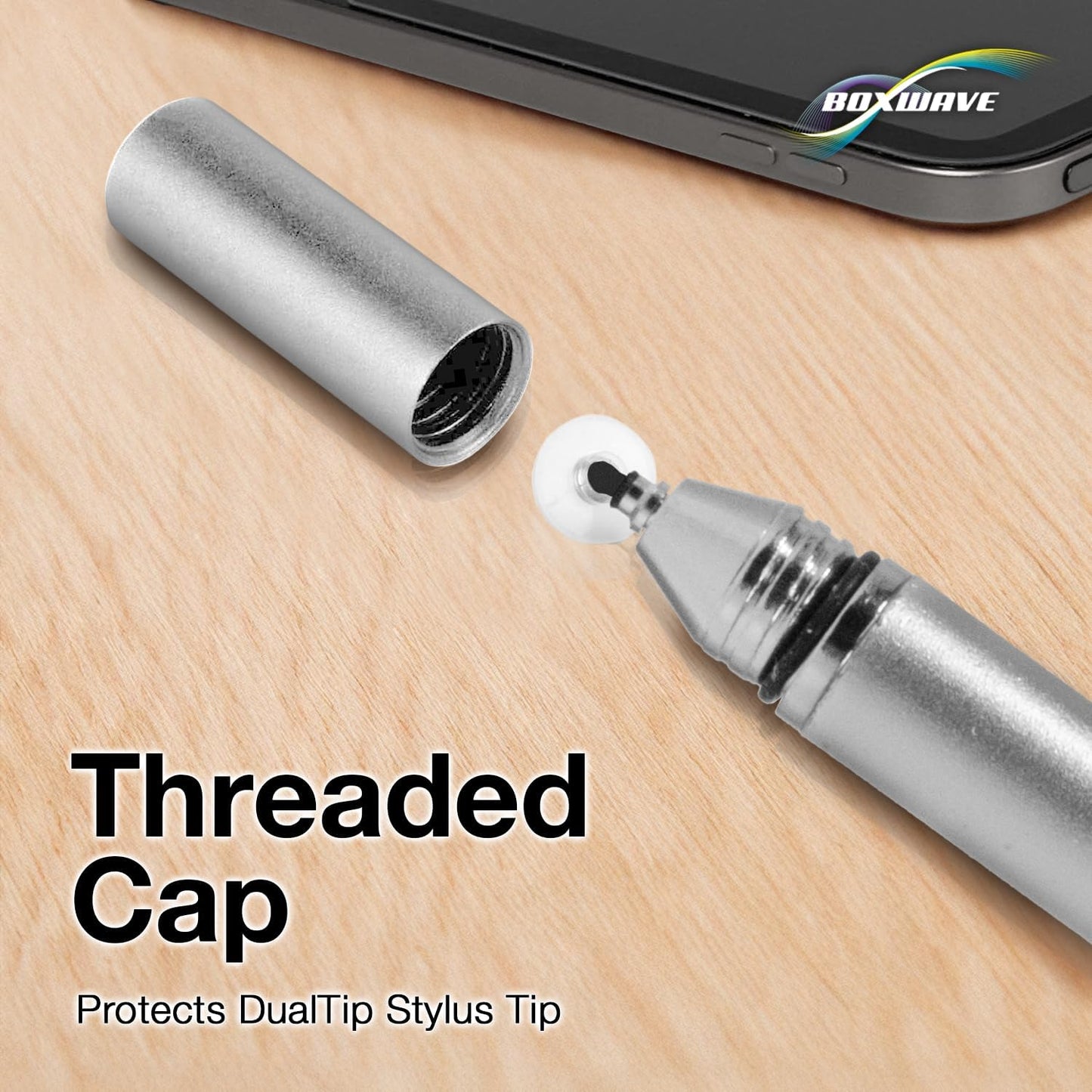 BoxWave (11.6 Stylus Pen Compatible with Simbans PicassoTab XL in) - DualTip Capacitive Stylus, Fiber Tip Disc Tip
