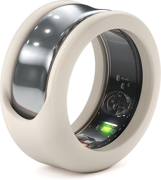 Rinfit Smart Ring Protector - Silicone Ring Enhancer for Active Lifestyle and Gym - StyleFit U.S. Design Patent - Stone, Size 9