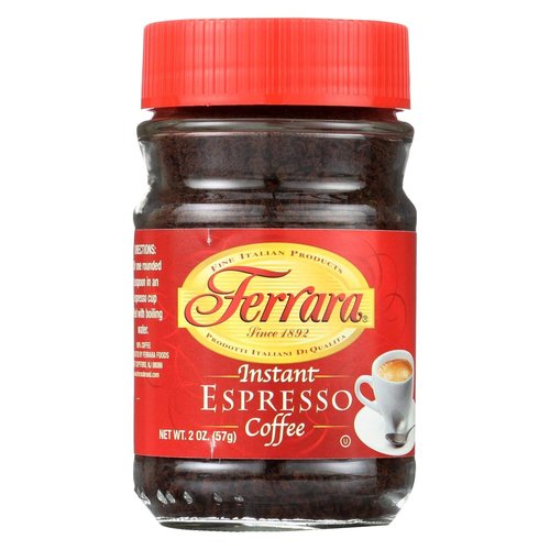Ferrara Espresso Instant Coffee - Rich Flavor & Aroma - 2 oz | Set of 2 Packs