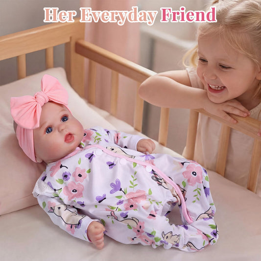 BABESIDE Reborn Baby Dolls 20 Inch Bailyn – Lifelike Realistic Baby Doll with Soft Cloth Body, Real Life Baby Dolls for Girls, Open Eyes Newborn Doll for Kids Age 3+