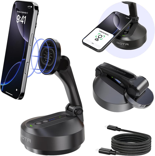 COMITOK 360 Magnetic Auto Face Tracking Stand Tripod MOTA for iPhone Follows Your Movement Hands-Free Video Recording