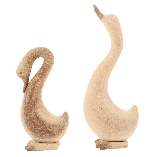 EXCEART Wooden Goose Ornaments 9.45 Inch DIY Painting Craft Kit for Kids Home Decor Table Centerpiece Garden Figurines