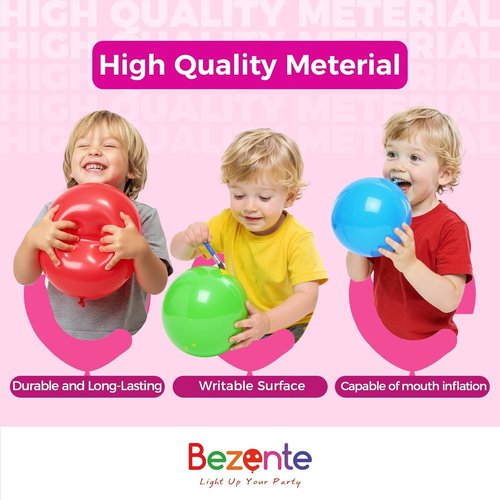 Bezente Pastel Orange Latex Balloons - 150 Pack of 5-Inch Matte Light Orange Party Decor