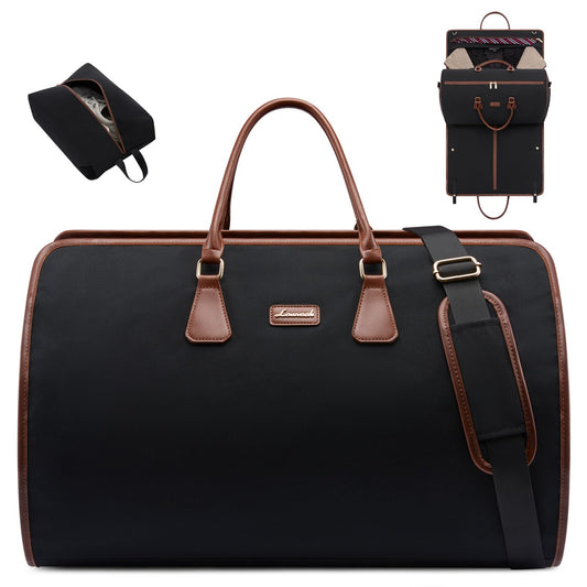 LOVEVOOK Convertible Travel Duffle Bag for Women Men,2 in 1 Garment Bag for Travel with Shoe Pouch,Overnight Weekender Carry On Duffel Bags for Airplane,Hanging Suitcase Suit Dress Business for Trip