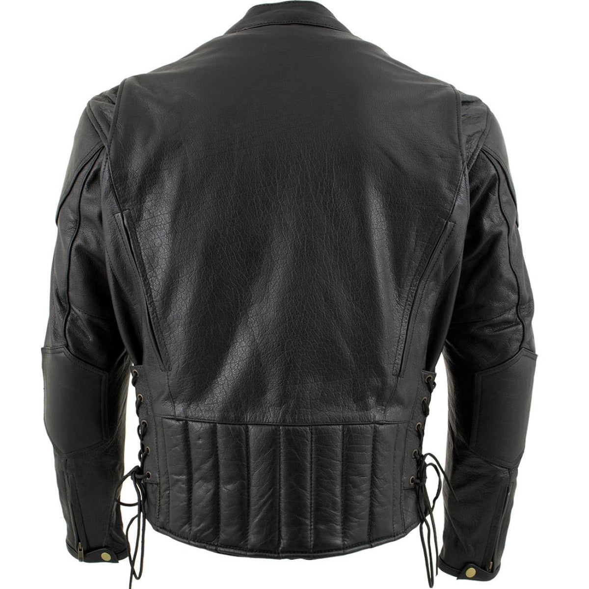 Milwaukee Leather Men's Racer Style Premium Leather Motorcycle Jackets - Medium