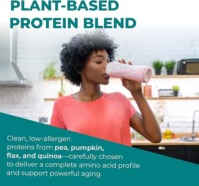 Reignite Wellness by JJ Virgin | Vanilla Plant-Based All-in-One Shake | New & Improved Formula Plant Protein Powder, Vitamins, Minerals, Greens & Aminos | 20g of Plant Protein | 30 Servings