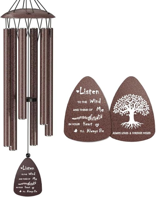 Memorial Wind Chimes by [Brand Name] - Heartfelt Sympathy Gift for Loss of Loved One | Perfect for Garden & Outdoor Use