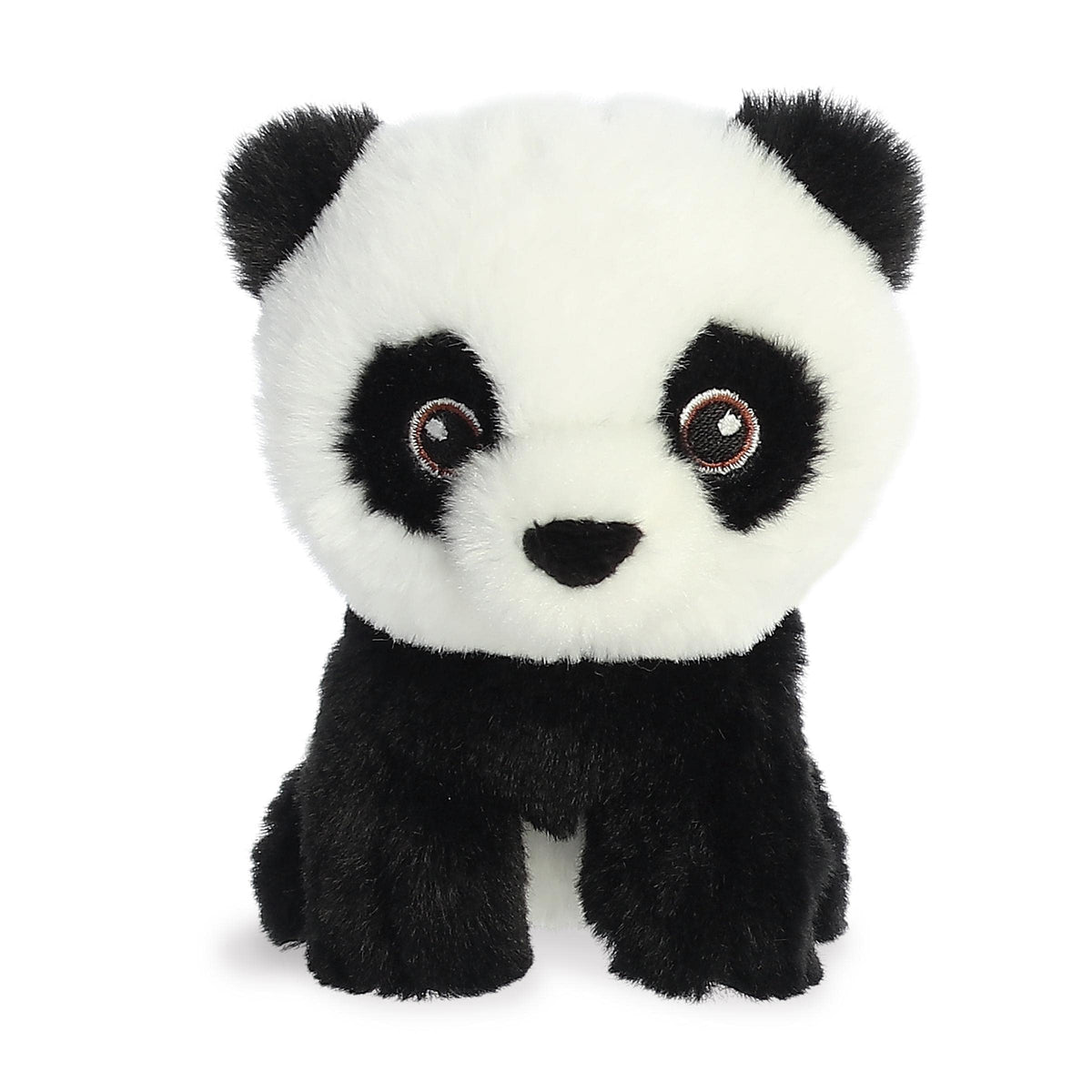 Aurora® Responsibly Made Eco Nation™ Mini Panda Stuffed Animal - Ideal for Playtime Adventures - Perfect for Birthdays or Just Because - Black 5 Inches