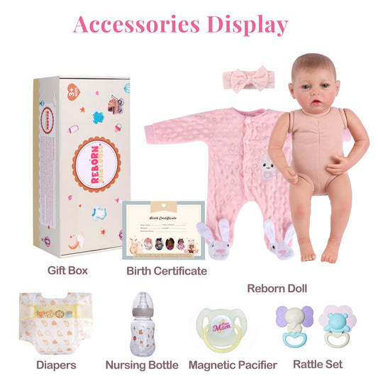 BABESIDE Reborn Baby Dolls - 20-inch Cute Soft Vinyl Realistic Baby Doll Real Life Baby Dolls with Complete Accessories Perfect for Cuddling, Playtime, and Gift Giving