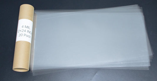 neglex 20PCS 4 Mil 12 X 24 Inch Clear Plastic Sheets, Blank Mylar Stencil Sheets,Clear Acetate Sheets for Cricut Crafts, Clear Plastic Sheets for Crafts and Cutting Machine