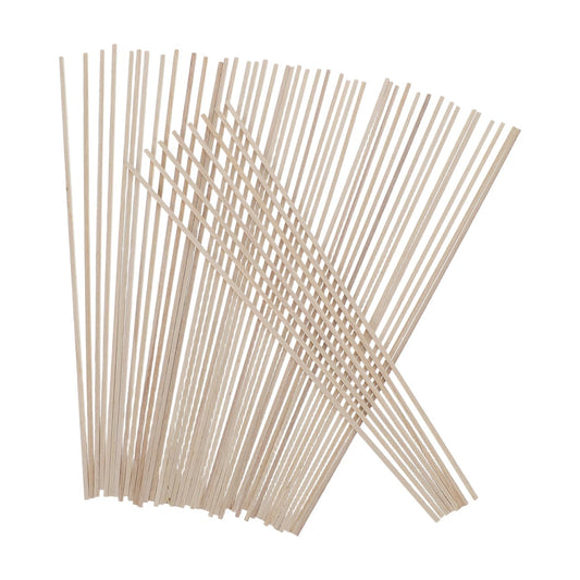 jojofuny 50pcs 300x3mm Square Wood Dowels Rods – Unfinished Wooden Rod Sticks for Crafting, Model Building, School Activities & DIY Projects – Premium Quality, Easy to Cut & Natural Wood Texture