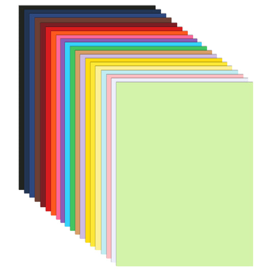 Guakicae 100 Sheets 20 Assorted Colors Cardstock 8.5 x 11 Craft Paper, 200gsm/75lb Heavyweight Paper Card Stock for DIY Cards Making, Wedding Invitations, School Scrapbooking, Party Decorations