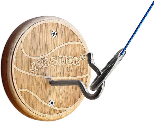 Hook and Ring Toss Game Swing Game DIY Kit -Stainless Steel Ring, Polyester Rope and Hardware