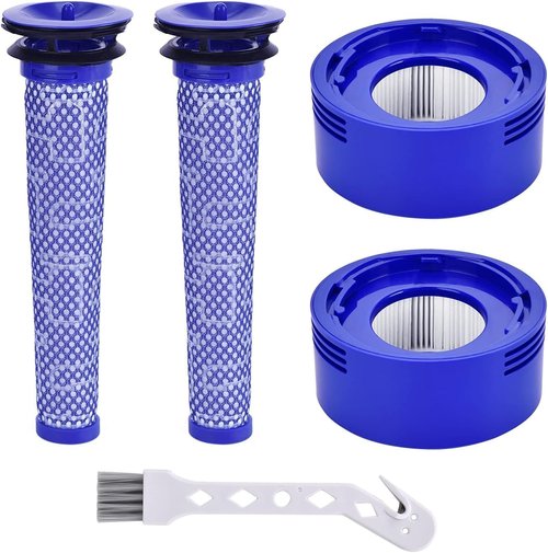 Leadaybetter Filter Replacement for Dyson V7/V8 | 2 Post & 2 Pre Filters for Optimal Cleaning Performance