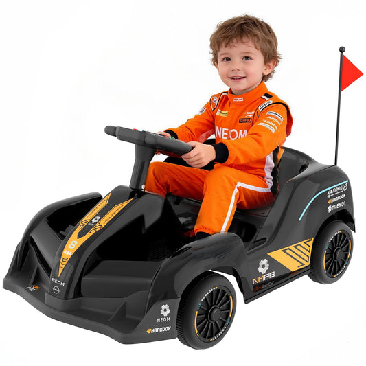 12V Ride on Electric Car for Toddlers 1-3, Battery Powered Remote Control Toddlers Car with Bluetooth, Story, Music, Ride on Cart for Boys Girls