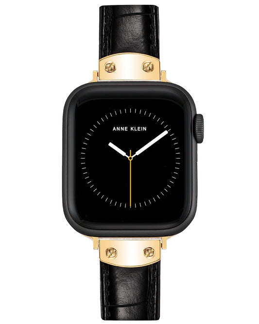 Anne Klein Leather Fashion Band for Apple Watch Secure, Adjustable, Apple Watch Band