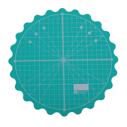 IMIKEYA Rotating Cutting Mat for Quilting - Self-Healing Rotary Mat Ideal for Sewing and Craft Projects Durable and Lightweight Design for DIY Lovers