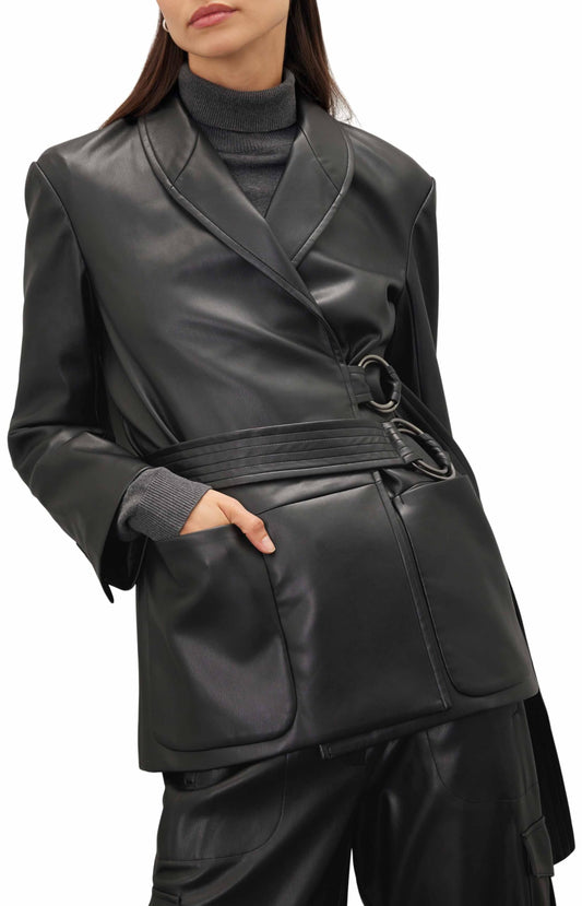 Eudon Choi Collective RTR Design Collective BELTED LEATHER JACKET