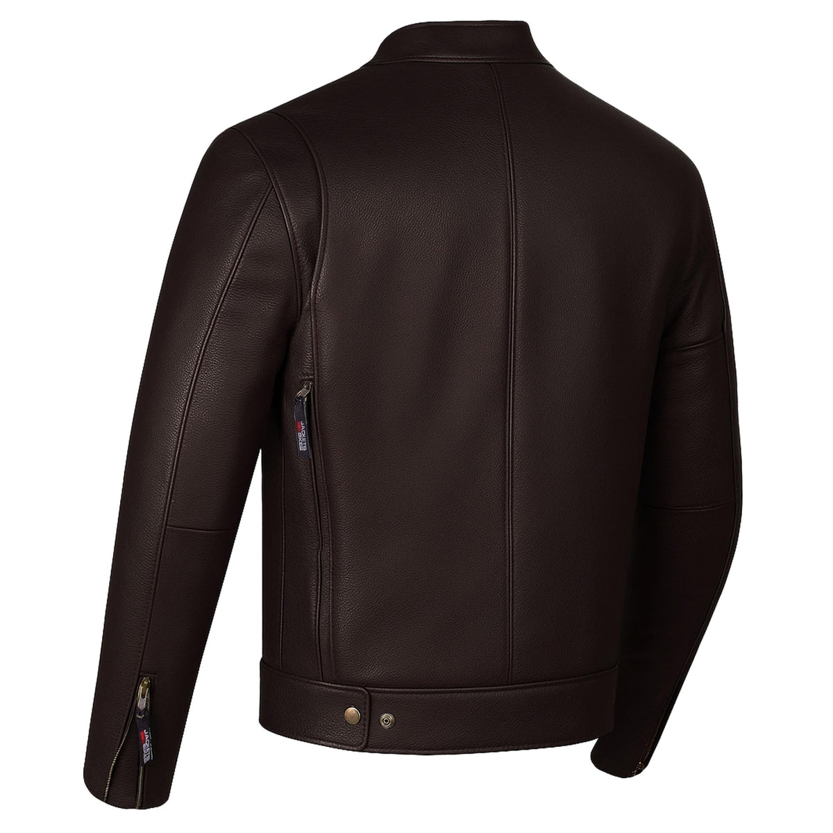 COMMUTER Men's Motorcycle Jacket, Premium Buffalo Leather, CE Armor - Ventilation, Utility Pockets, Cruiser Biker Brown XXL
