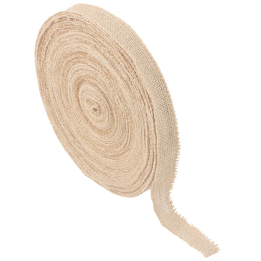 SENJEOK 82 Yard 1 Inch Burlap Ribbon Roll, Jute Fabric Crafts Ribbon for Art, DIY Crafts, Decoration