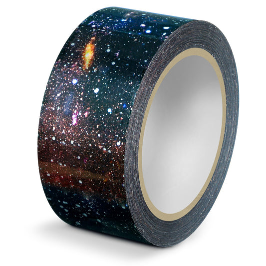 Harloon Craft Duct Tape Stickers 1.89 Inches 100 Yards DIY Crafts Buffalo Tape Single Roll for Scrapbooking DIY Supplies Box Decoration(Galaxy)