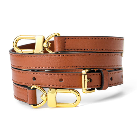 BEUDW Leather Adjustable Shoulder Strap, Used For Replacing Leather Shoulder Strap, Suitable For Handbag Shoulder Strap (width: 0.6 inches brown)