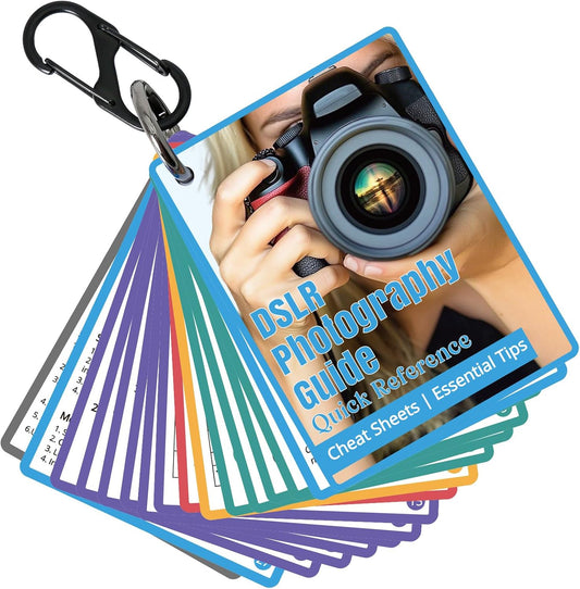 Beginners,Settings,Exposure, etc.43 Inch OCQOTAT Photography Cheat Sheet for DSLR Camera Accessories for Canon Nikon